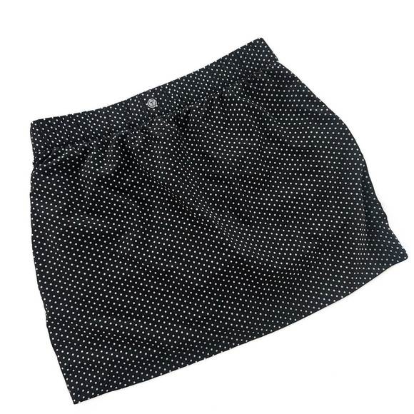 T by Talbots Womens Large Petite Black White Polka Dot Skort Athletic Pickleball - Picture 4 of 4